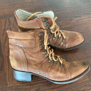 Freebird boots free people 10 leather brown